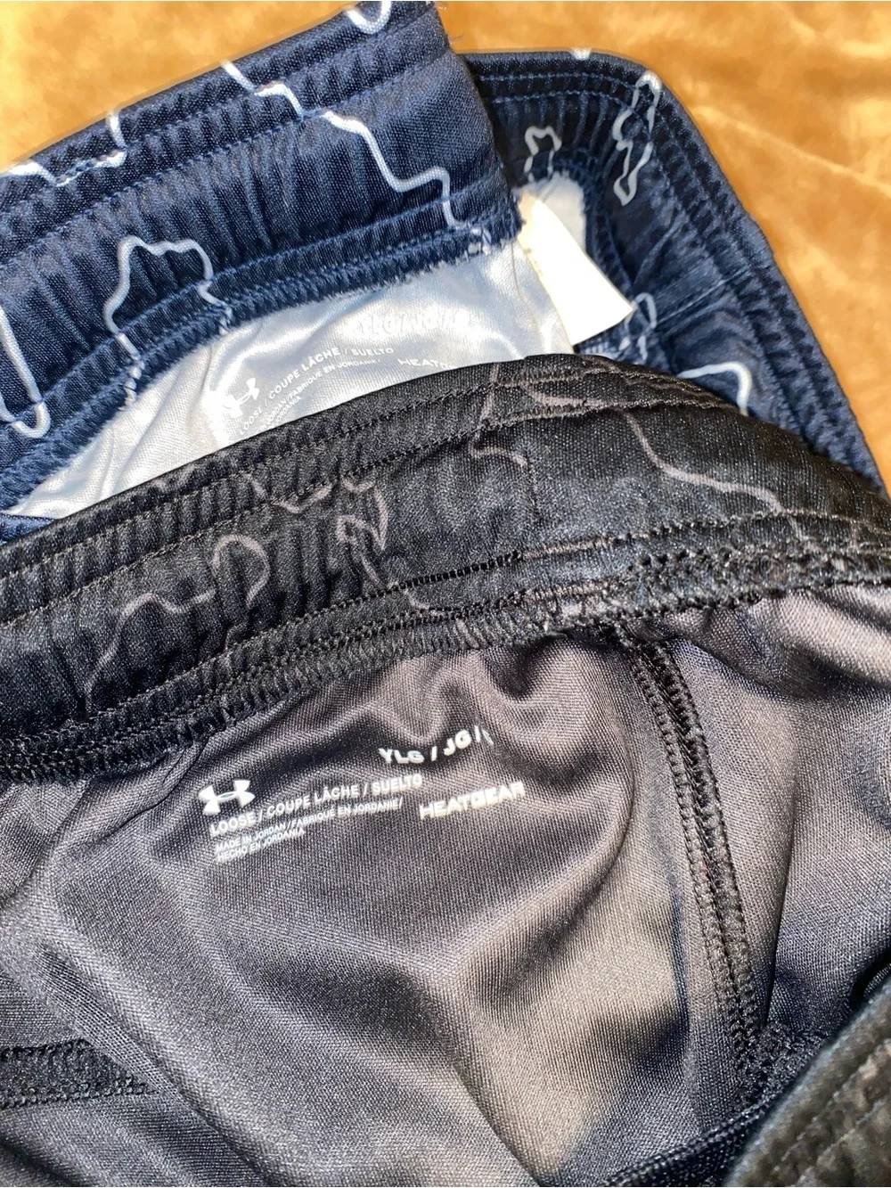 Under Armour Boys' Navy and Black Sport Shorts with White Trim
